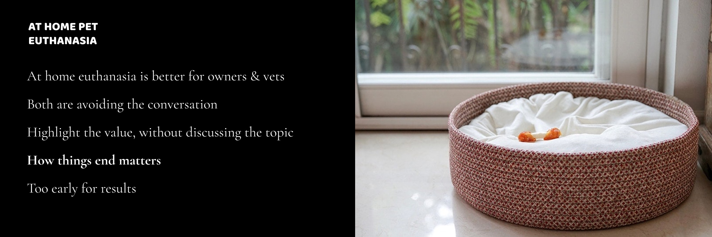 Pet at Home Euthanasia — How things end matters