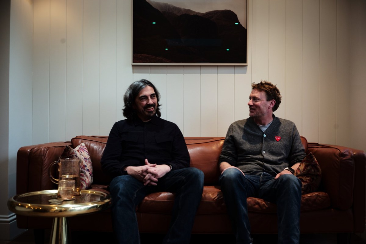 Two colleagues talking